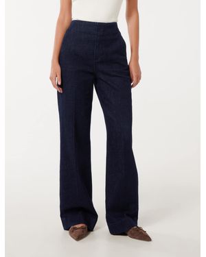 Forever New Beth Wide Leg Jeans - Blue