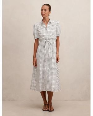 Forever New Harper Draw Cord Midi Dress - Natural
