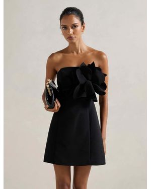Forever New Tessa Petite Flower Mini Dress - Black
