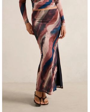 Forever New Mia Mesh Maxi Skirt - Multicolour