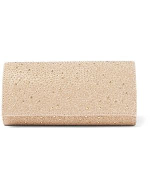 Forever New Eloise Sparkle Clutch Bag - Natural