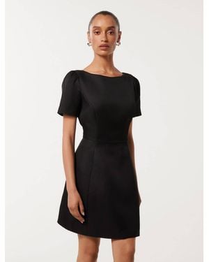 Forever New Simone Petite Bow-Back Mini Dress - Black