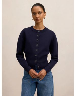 Forever New Ally Petite Knit Cardigan Jumper - Blue