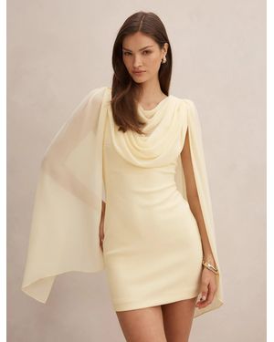 Forever New Bowie Mini Dress With Shawl - Natural