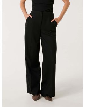 Forever New Frieda High Waist Wide Leg Pant - Black