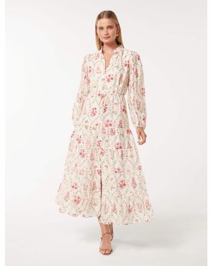 Forever New Jessie Button-Down Dress - Multicolour
