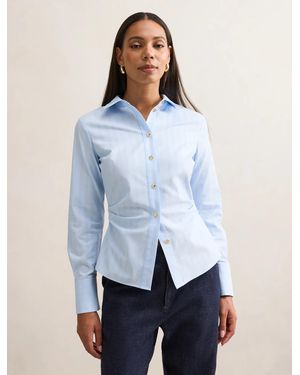 Forever New Ange Slim Fitted Shirt - Blue