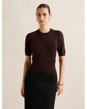 Forever New Maisie Short Sleeve Tee Shirt - Black