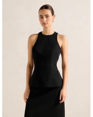 Forever New Dahlia Fit And Flare Top - Black