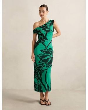 Forever New Gisella Tipped Mesh Midi Dress - Green