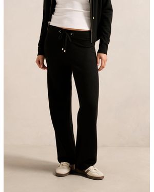 Forever New Hazel Knitted Lounge Trousers - Black
