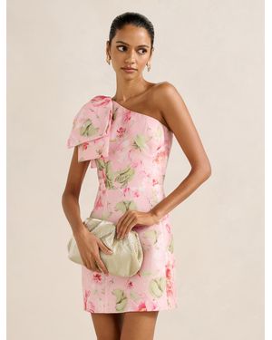Forever New Darcy Petite One-Shoulder Mini Dress - Pink