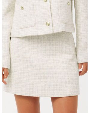 Forever New Tonia Bouclé Mini Skirt - Natural