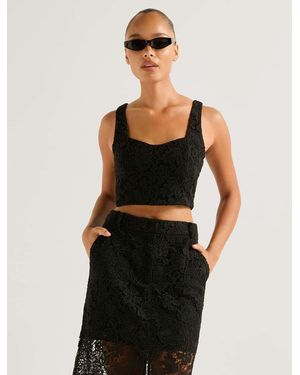 Forever New Lana Lace Bralette Top - Black