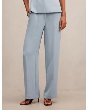 Forever New Dani Straight Leg Trousers - Blue