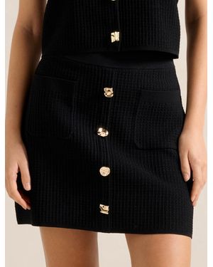 Forever New Elyse Knitted Skirt - Black