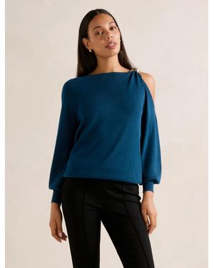 Forever New Alessia Cold Shoulder Jumper - Blue