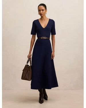 Forever New Celia Petite Short Sleeve Midi Dress - Blue