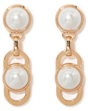 Forever New Signature Blair Pearl Earrings - White