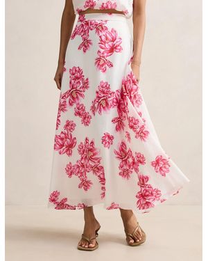Forever New Maisie Petite Circle Midi Skirt - Pink