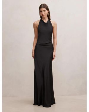 Forever New Drew Halter Back Tie Maxi Dress - Black