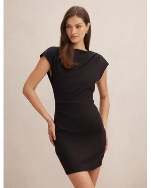 Forever New Carly Sleeveless Tuck Mini Dress - Black