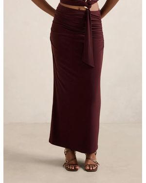 Forever New Jazelle Petite Jersey Maxi Skirt - Purple