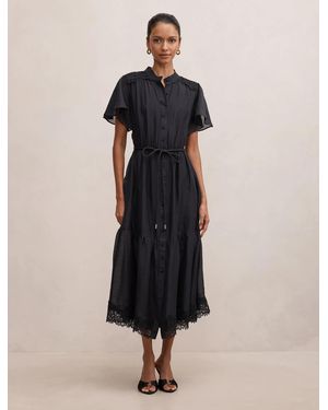 Forever New Harriet Petite Lace Midi Dress - Blue