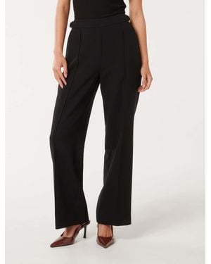 Forever New Mila Wide-Leg Trousers - Black