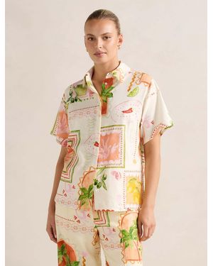 Forever New Ola Oversized Shirt - Natural