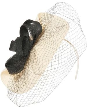 Forever New Celia Woven Fascinator - Black