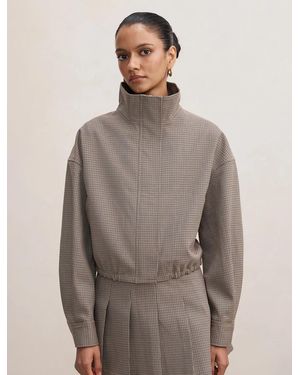 Forever New Hazel Petite Funnel Neck Jacket - Grey