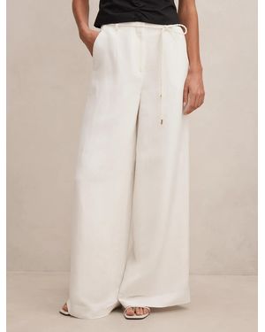 Forever New Myla Wide Leg Trousers - Natural