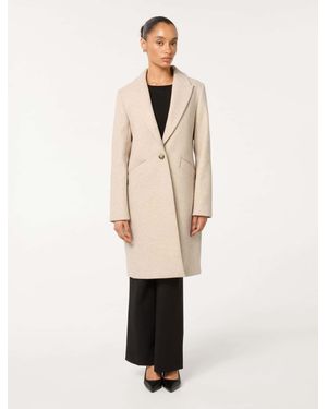 Forever New Bonnie Petite Longline Coatigan - Natural