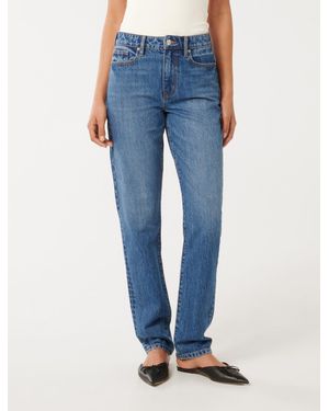 Forever New Paris Slim Straight-Leg Jeans - Blue