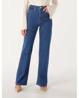 Forever New Lily Straight-Leg Jeans - Brown