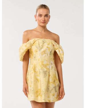 Forever New Jacquie Off-Shoulder Mini Dress - Multicolour