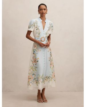 Forever New Briana Petite Printed Shirt Dress - Natural