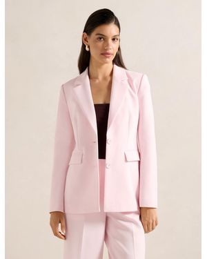Forever New Haisley Nipped Waist Blazer Jacket - Pink
