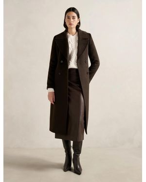 Forever New Blake Double Breasted Coat - Natural
