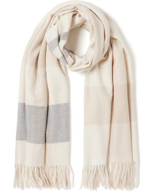 Forever New Ada Check Scarf - White