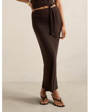 Forever New Jazelle Jersey Maxi Skirt - Brown