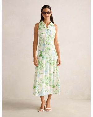 Forever New Lindsey Linen Tennis Dress - Natural