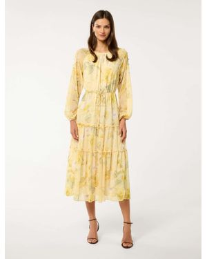 Forever New Wendy Waist Tie Midi Dress - Multicolour