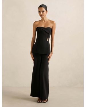 Forever New Joanna Petite Strapless Jumpsuit - Natural