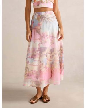 Forever New Laia Midi Skirt - Pink