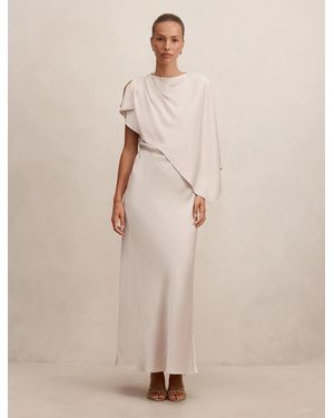 Forever New Zinnia Cape Maxi Dress - Natural