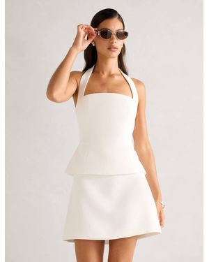 Forever New Azura A-Line Mini Skirt - White