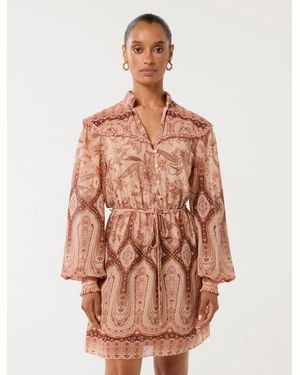 Forever New Sonny Petite Printed Mini Dress - Multicolour