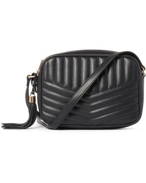 Forever New Signature Quinn Quilted Camera Bag - Black